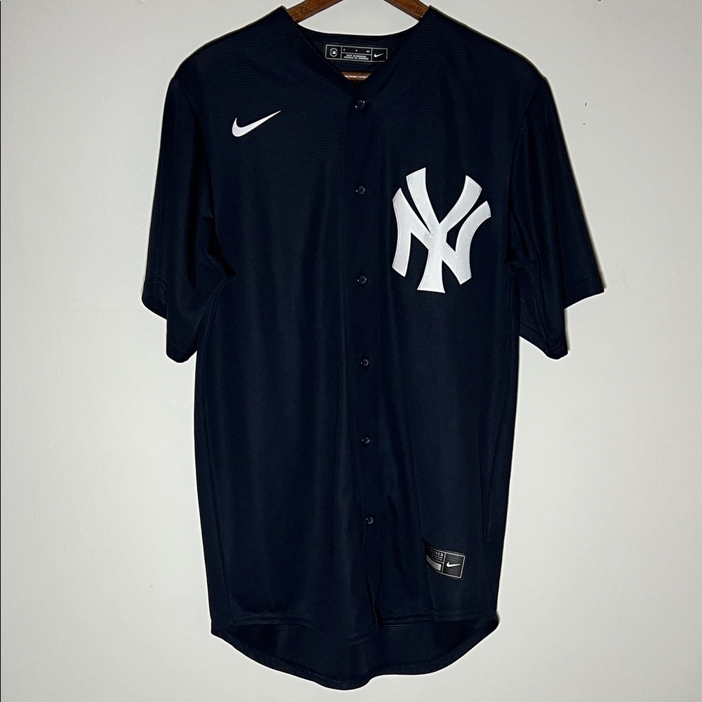 NIKE MENS BLUE YANKEES JERSEY